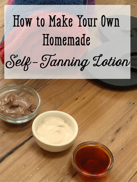 homemade self tanner